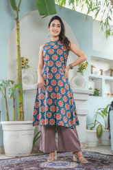 Elegant Floral Printed Suit Set - Stylish Ethnic Wear for Women