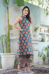 Elegant Floral Printed Suit Set - Stylish Ethnic Wear for Women