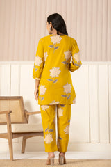 CozyCord Women’s 2-Piece Cotton Lounge Set - Top & Pants Sleepwear