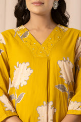 CozyCord Women’s 2-Piece Cotton Lounge Set - Top & Pants Sleepwear