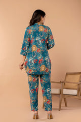 Jaipuri Bloom CORD Set - Multicolour Floral