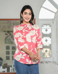 Blossom Breeze Floral Top for Women