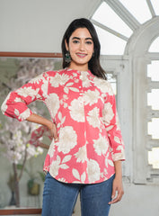 Blossom Breeze Floral Top for Women