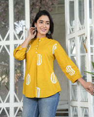 Sunlit Bloom Floral Top for Women