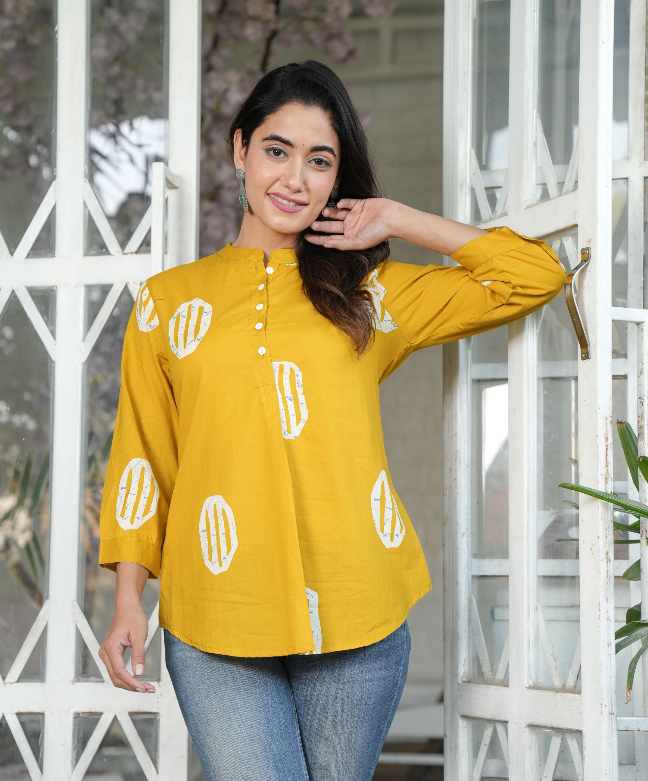 Sunlit Bloom Floral Top for Women